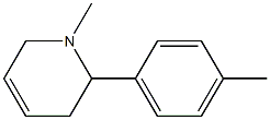 1-Methyl-2-(4-methylphenyl)-1,2,3,6-tetrahydropyridine 结构式