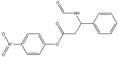 3-Formylamino-3-phenylpropionic acid 4-nitrophenyl ester 结构式