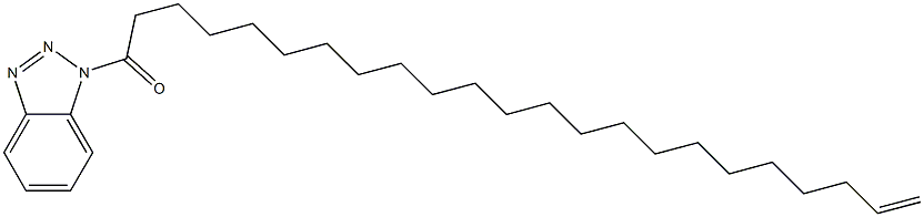 1-(1-Oxo-22-tricosenyl)-1H-benzotriazole 结构式