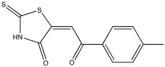 Dihydro-2-thioxo-5-[(4-methylbenzoyl)methylene]thiazol-4(5H)-one 结构式