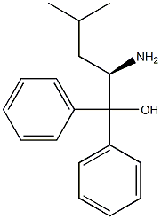 (+)-[(R)-1-Amino-3-methylbutyl]diphenylmethanol 结构式