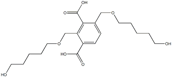 2,4-Bis(7-hydroxy-2-oxaheptane-yl)isophthalic acid 结构式