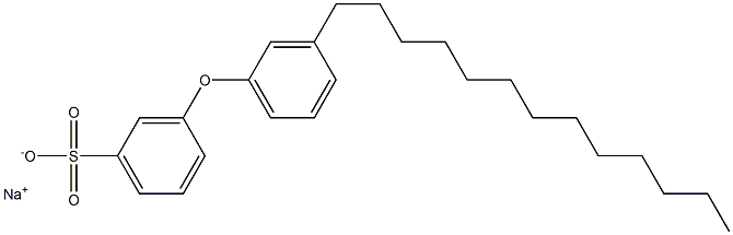 3-(3-Tridecylphenoxy)benzenesulfonic acid sodium salt 结构式