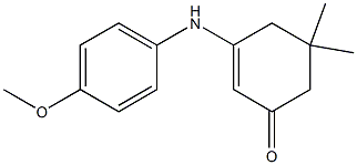 3-(4-Methoxyanilino)-5,5-dimethyl-2-cyclohexene-1-one 结构式