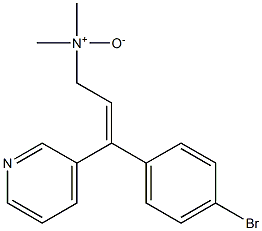 (Z)-3-(4-Bromophenyl)-N,N-dimethyl-3-(3-pyridyl)-2-propen-1-amine N-oxide 结构式