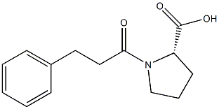 1-(3-Phenylpropionyl)-L-proline 结构式