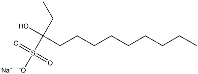 3-Hydroxydodecane-3-sulfonic acid sodium salt 结构式