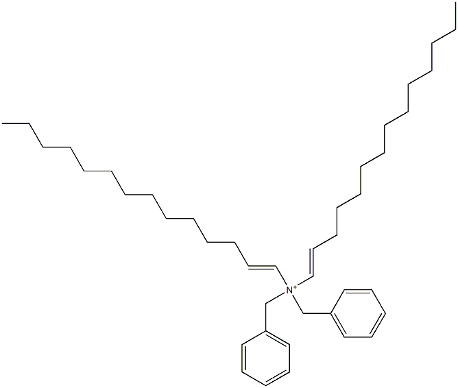 Di(1-tetradecenyl)dibenzylaminium 结构式