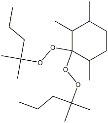 2,3,6-Trimethyl-1,1-bis(1,1-dimethylbutylperoxy)cyclohexane 结构式