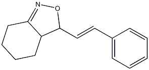 3,3a,4,5,6,7-Hexahydro-3-(2-phenylethenyl)-2,1-benzisoxazole 结构式