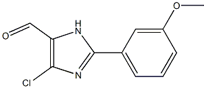 2-(3-Methoxyphenyl)-4-chloro-1H-imidazole-5-carbaldehyde 结构式