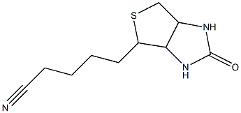 5-(2-Oxohexahydro-2H-thieno[3,4-d]imidazol-4-yl)pentanenitrile 结构式