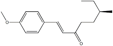 [R,(-)]-1-(p-Methoxyphenyl)-6-methyl-1-octene-3-one 结构式