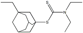 Diethyldithiocarbamic acid 5-ethyladamantan-1-yl ester 结构式