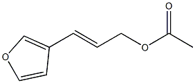 3-(3-Acetoxy-1-propenyl)furan 结构式