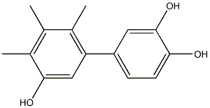 4',5',6'-Trimethyl-1,1'-biphenyl-3,3',4-triol 结构式