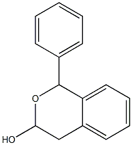 1-Phenyl-3,4-dihydro-1H-2-benzopyran-3-ol 结构式