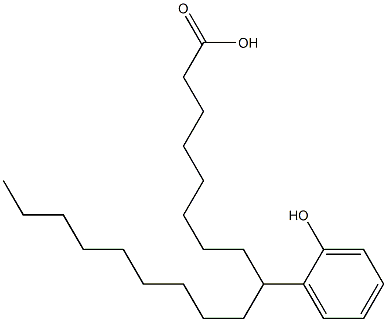 9-(2-Hydroxyphenyl)stearic acid 结构式