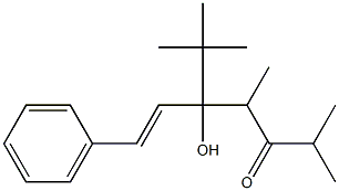 5-tert-Butyl-5-hydroxy-2,4-dimethyl-7-phenyl-6-hepten-3-one 结构式