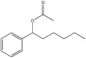Acetic acid 1-phenylhexyl ester 结构式