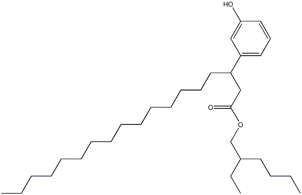 3-(3-Hydroxyphenyl)stearic acid 2-ethylhexyl ester 结构式