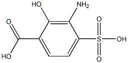 3-Amino-4-sulfosalicylic acid 结构式