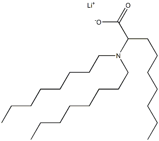 2-(Dioctylamino)nonanoic acid lithium salt 结构式