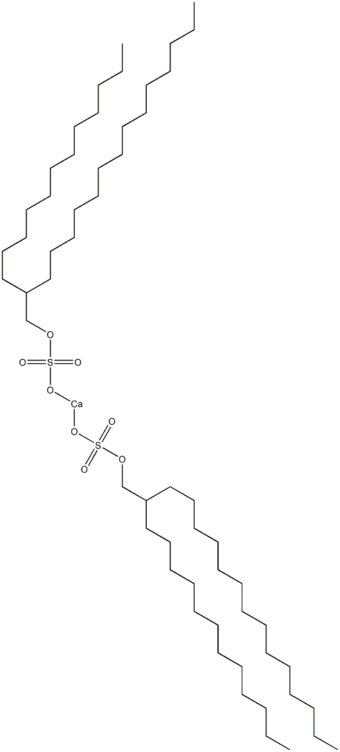 Bis(2-dodecylhexadecyloxysulfonyloxy)calcium 结构式