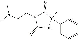 3-[2-(Dimethylamino)ethyl]-5-methyl-5-phenylhydantoin 结构式