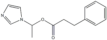 3-Phenylpropionic acid 1-(1H-imidazol-1-yl)ethyl ester 结构式