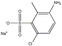 3-Amino-6-chloro-2-methylbenzenesulfonic acid sodium salt 结构式