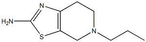 2-Amino-4,5,6,7-tetrahydro-5-propyl-thiazolo[5,4-c]pyridine 结构式