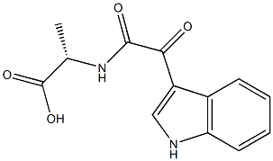 N-[[(1H-Indol-3-yl)carbonyl]carbonyl]-L-alanine 结构式