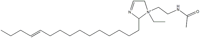 1-[2-(Acetylamino)ethyl]-1-ethyl-2-(11-pentadecenyl)-3-imidazoline-1-ium 结构式