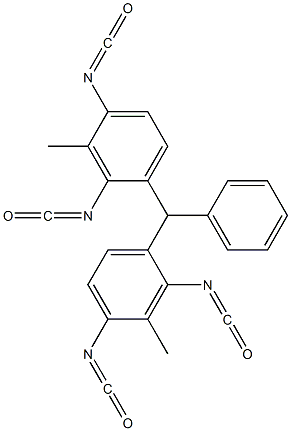 Bis(2,4-diisocyanato-3-methylphenyl)phenylmethane 结构式