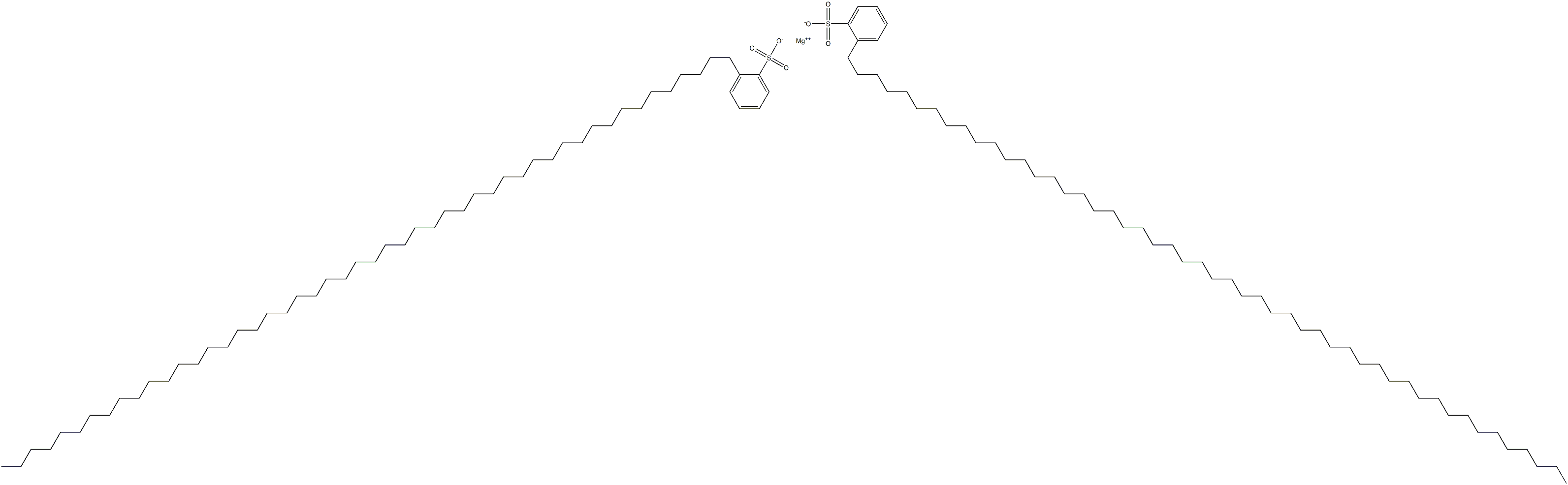 Bis[2-(pentacontan-1-yl)benzenesulfonic acid]magnesium salt 结构式