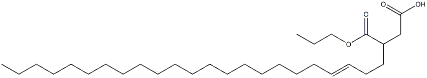 3-(3-Tricosenyl)succinic acid 1-hydrogen 4-propyl ester 结构式