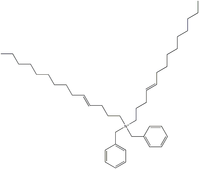 Di(4-tetradecenyl)dibenzylaminium 结构式