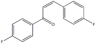 (2Z)-1,3-Di(4-fluorophenyl)-2-propen-1-one 结构式