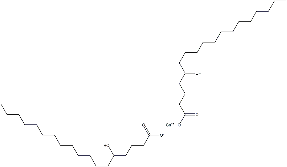 Bis(5-hydroxyoctadecanoic acid)calcium salt 结构式