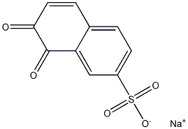 7,8-Dihydro-7,8-dioxo-2-naphthalenesulfonic acid sodium salt 结构式