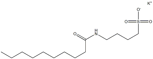 4-Caprinoylamino-1-butanesulfonic acid potassium salt 结构式