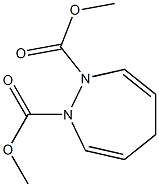 2,5-Dihydro-1H-1,2-diazepine-1,2-dicarboxylic acid dimethyl ester 结构式