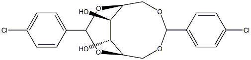 1-O,6-O:2-O,5-O-Bis(4-chlorobenzylidene)-L-glucitol 结构式