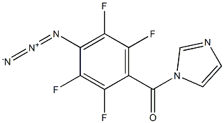1-(4-Azido-2,3,5,6-tetrafluorobenzoyl)-1H-imidazole 结构式