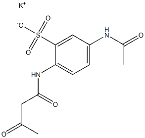 2-(Acetoacetylamino)-5-(acetylamino)benzenesulfonic acid potassium salt 结构式