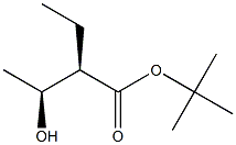 (2R,3S)-2-Ethyl-3-hydroxybutyric acid tert-butyl ester 结构式