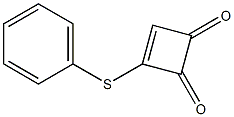 3-(Phenylthio)-3-cyclobutene-1,2-dione 结构式