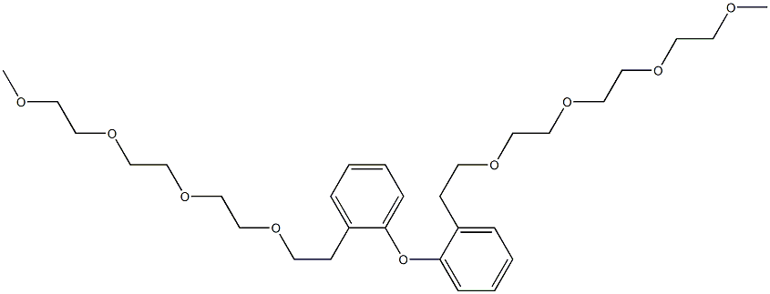 [2-[2-[2-(2-Methoxyethoxy)ethoxy]ethoxy]ethyl](phenyl) ether 结构式