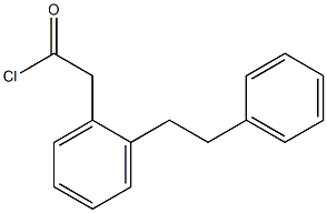 2-[2-(2-Phenylethyl)phenyl]acetic acid chloride 结构式